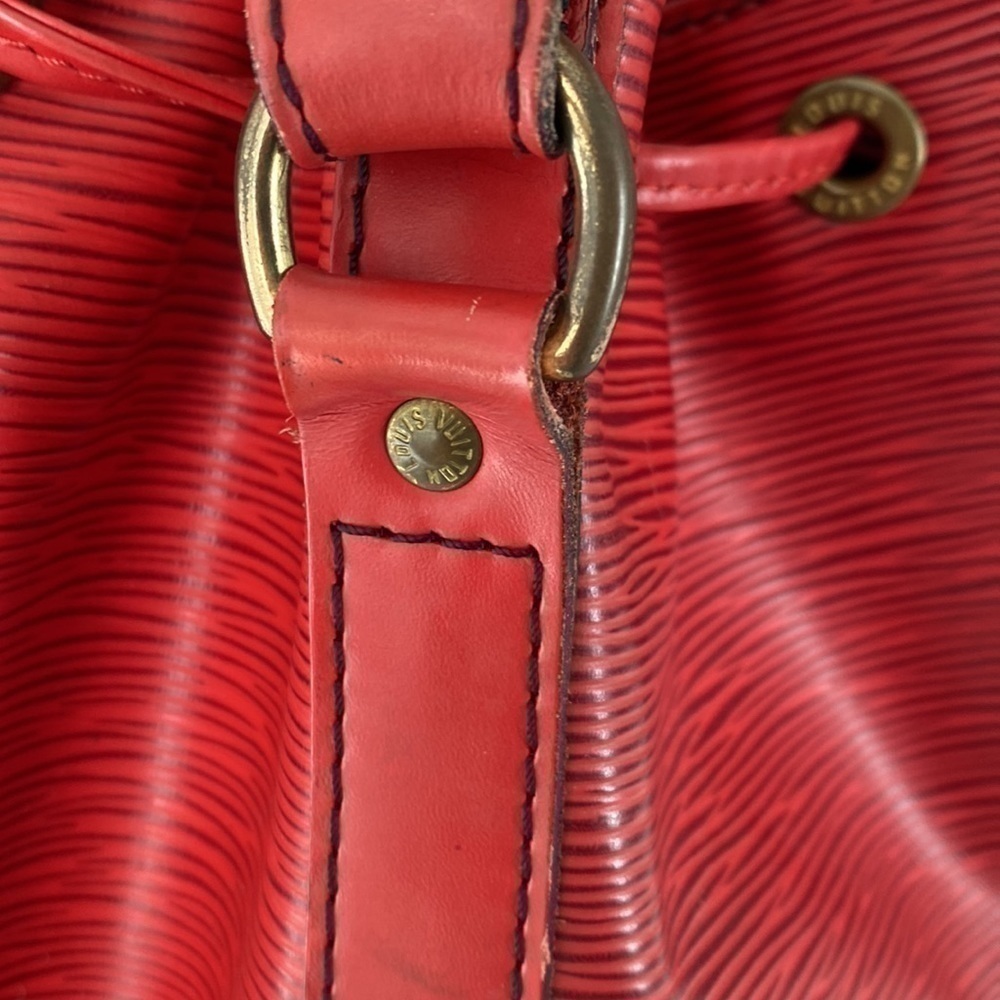 Louis Vuitton Red Epi Leather Noe GM Like New with COA 1992 Pristine Condition - Picture 12 of 16